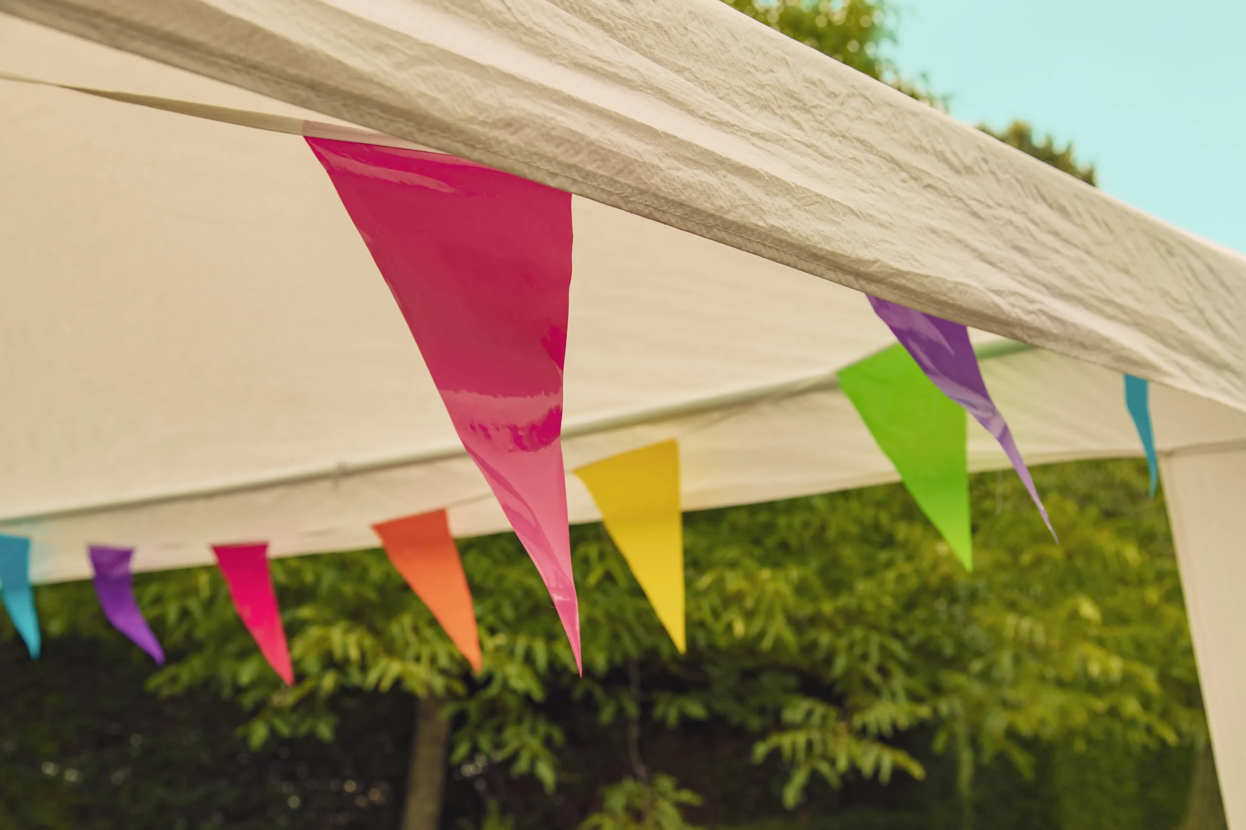 テントの目印を付ける