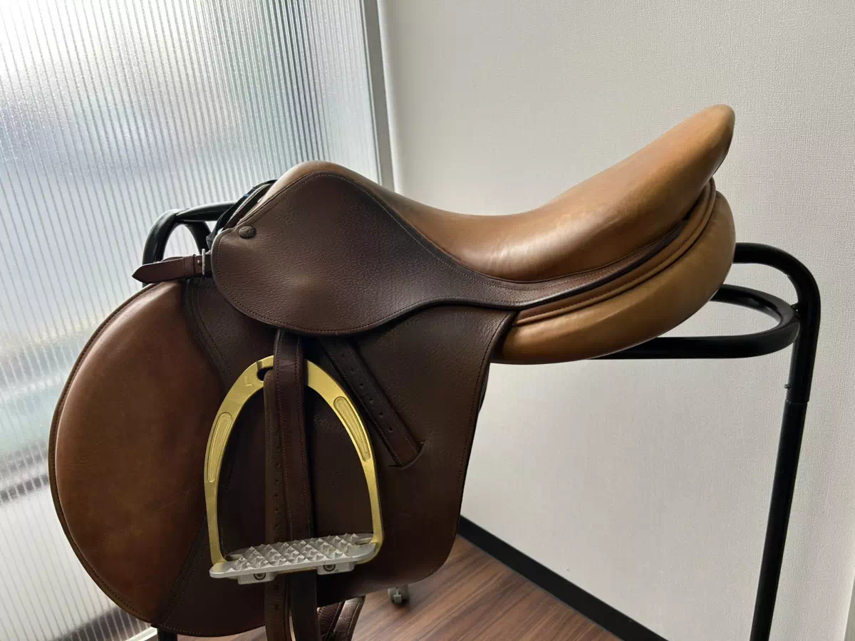 BRUNO DELGRANGEの障害鞍とTech Stirrupsの鐙