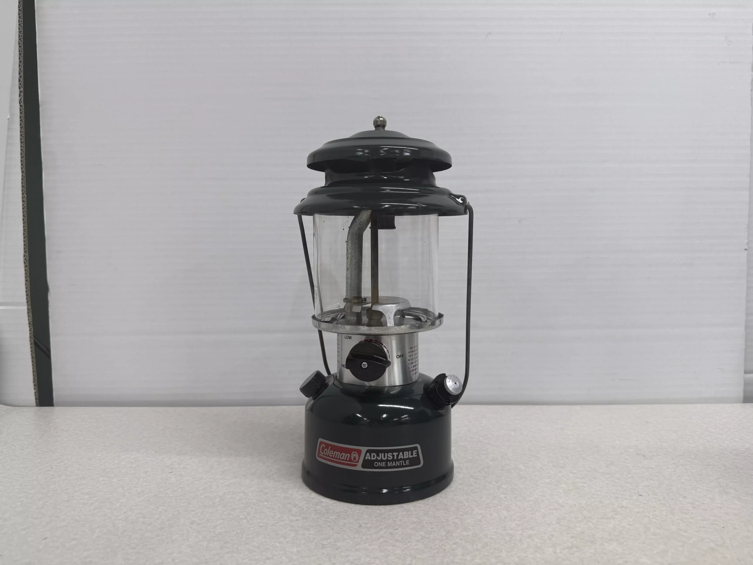 Colemanのワンマントルランタン 286A ADJUSTABL（95年製）のグリーンカラー　