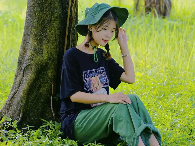 日中の服装例
