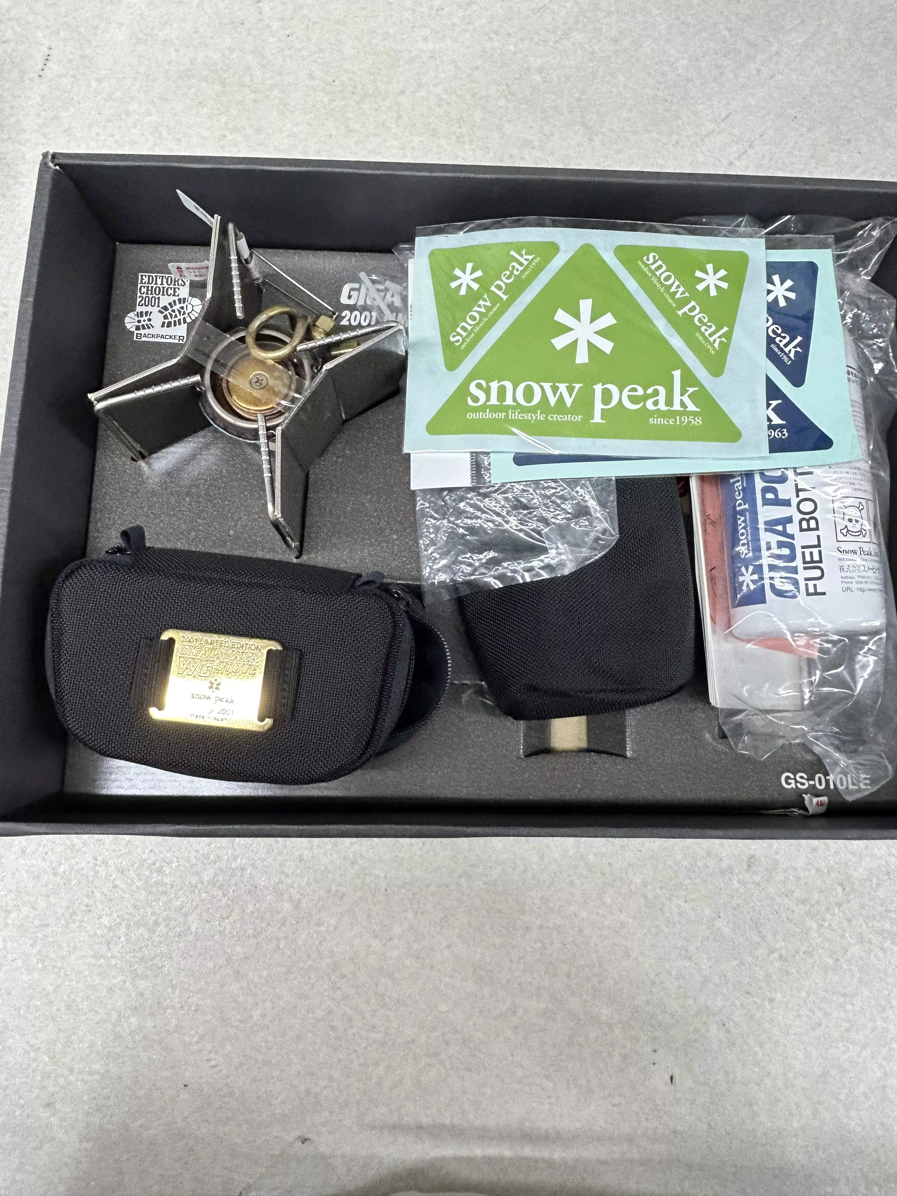 スノーピーク、2001年限定品、ギガパワーWGストーブ、新品、送料込み。 出張買取】埼玉県富士見市のシングルバーナー/ストーブの買取実績