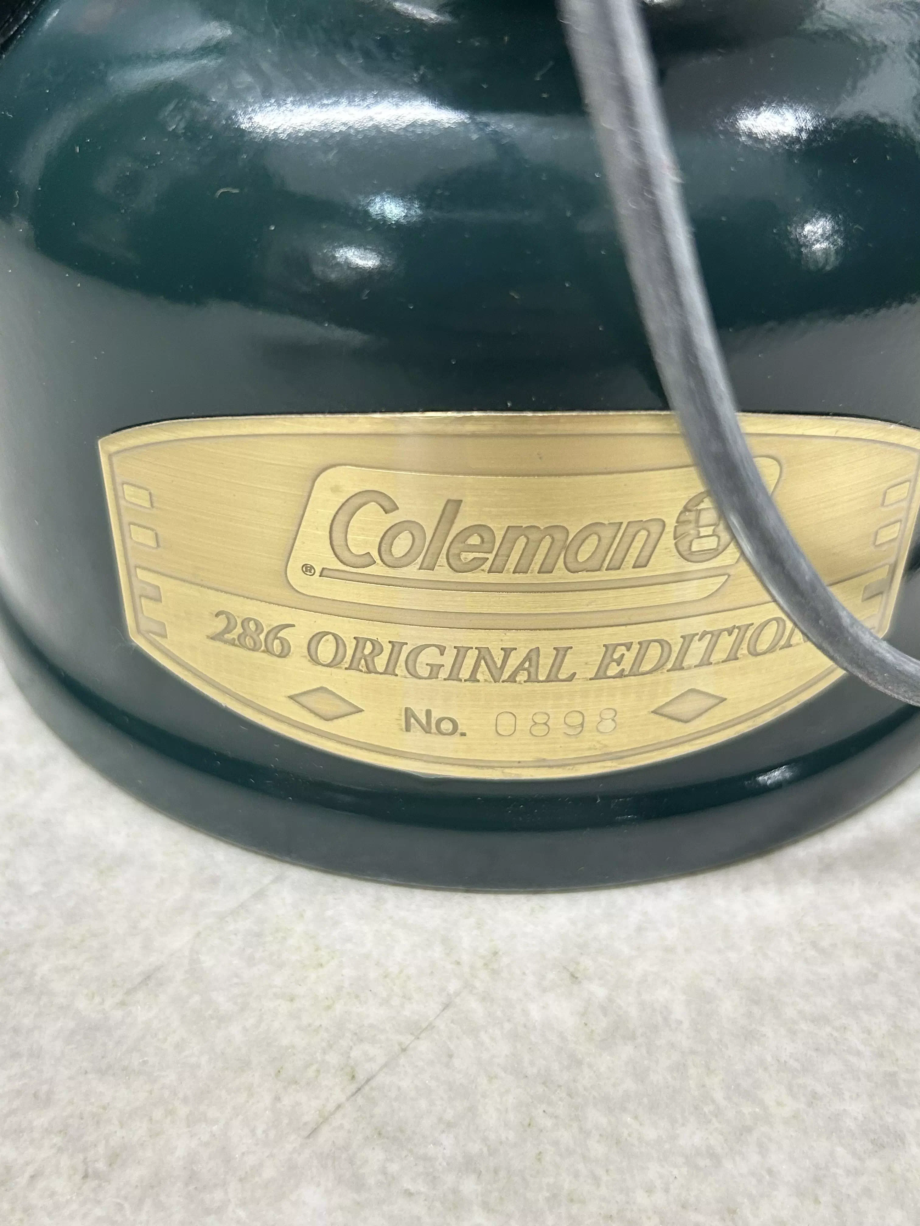 Coleman　286Aオリジナルエディションランタン　シリアルナンバー付きゴールドプレート